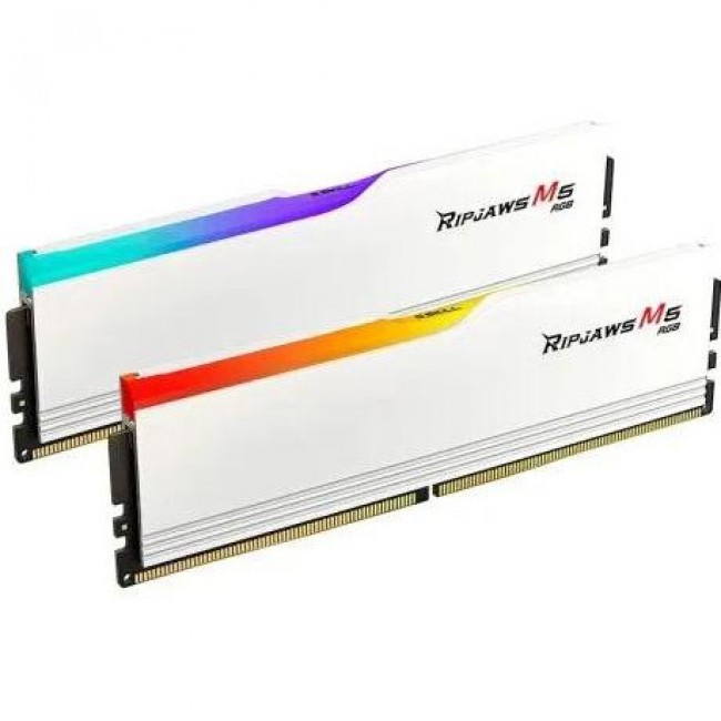 G.Skill 64 GB (2x32GB) DDR5 6000 MHz Ripjaws M5 RGB White (F5-6000J3040G32GX2-RM5RW)
