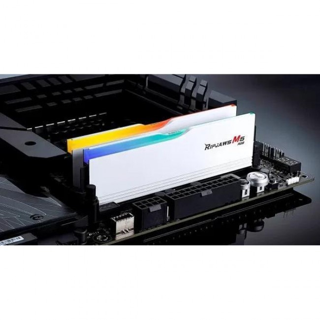 G.Skill 64 GB (2x32GB) DDR5 6000 MHz Ripjaws M5 RGB White (F5-6000J3040G32GX2-RM5RW)