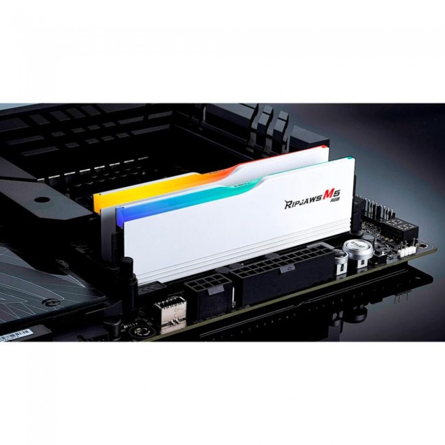 G.Skill 64 GB (2x32GB) DDR5 6000 MHz Ripjaws M5 RGB White (F5-6000J3238G32GX2-RM5RW)