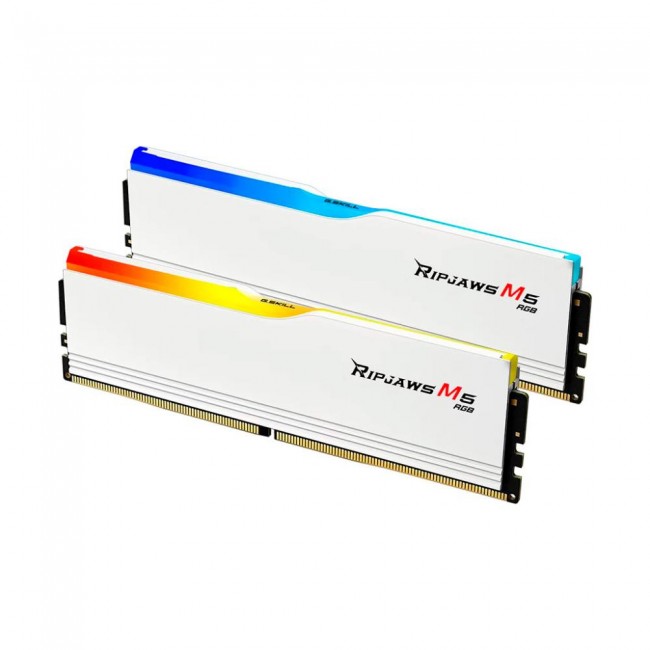 G.Skill 64 GB (2x32GB) DDR5 6000 MHz Ripjaws M5 RGB White (F5-6000J3238G32GX2-RM5RW)