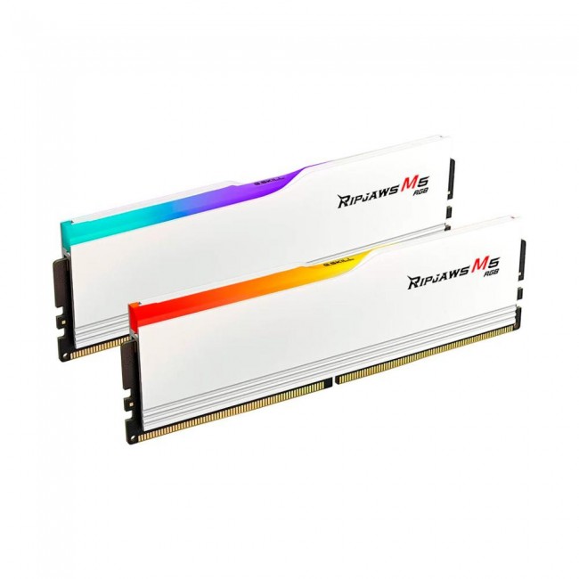 G.Skill 64 GB (2x32GB) DDR5 6000 MHz Ripjaws M5 RGB White (F5-6000J3238G32GX2-RM5RW)