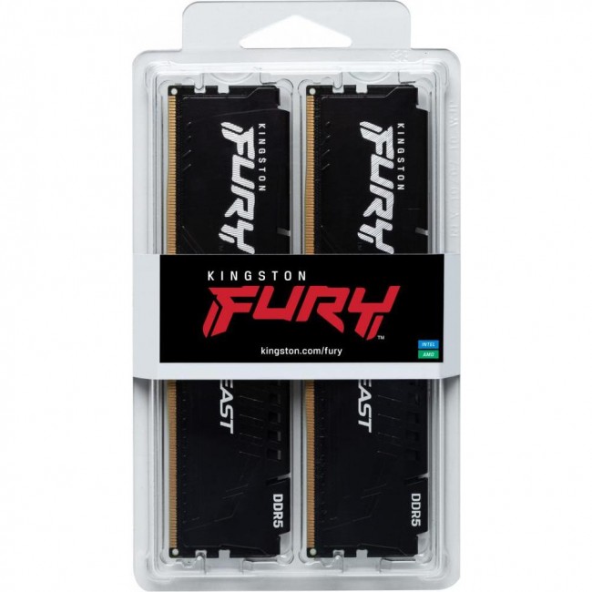 Kingston FURY 64 GB (2x32GB) DDR5 6400 MHz Beast Black (KF564C32BBK2-64)