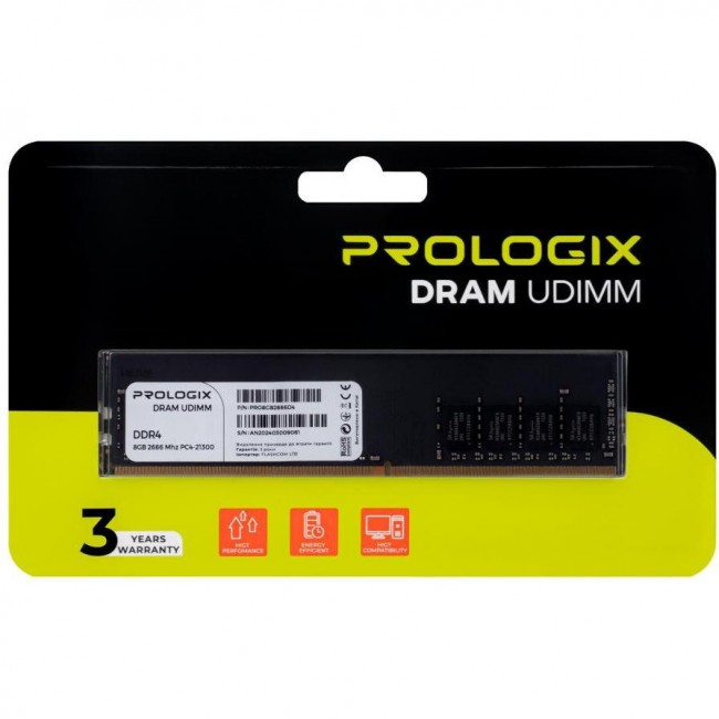 Prologix 8 GB DDR4 2666 MHz (PRO8GB2666D4)