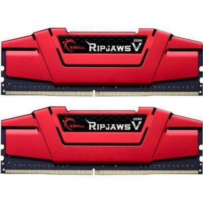 Оперативная память G.Skill 8 GB (2x4GB) DDR4 2666 MHz Ripjaws V Red (F4-2666C15D-8GVR)