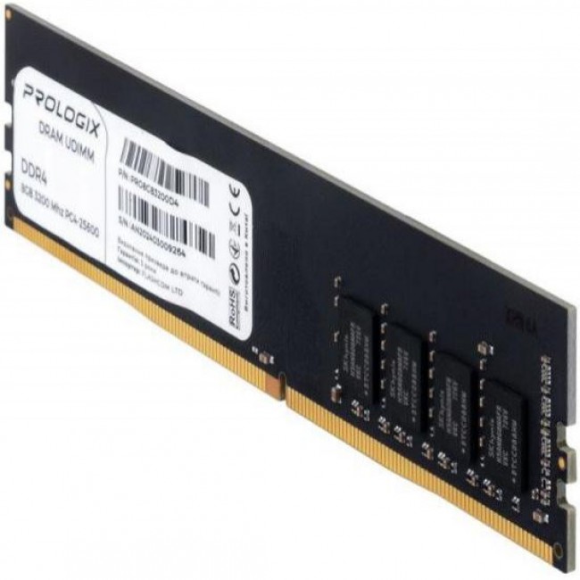 Prologix 8 GB DDR4 3200 MHz (PRO8GB3200D4)