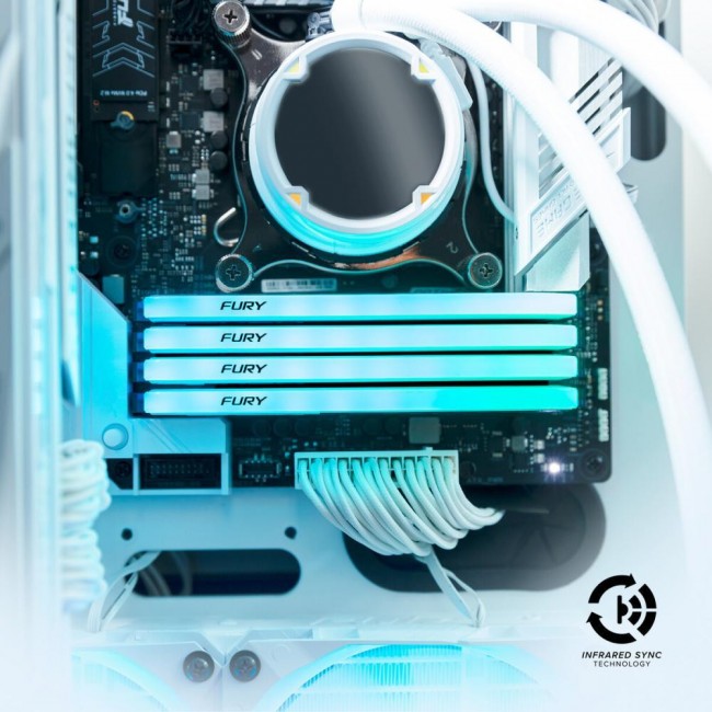 Kingston FURY 8 GB DDR4 3200 MHz Beast RGB Special Edition White (KF432C16BWA/8)