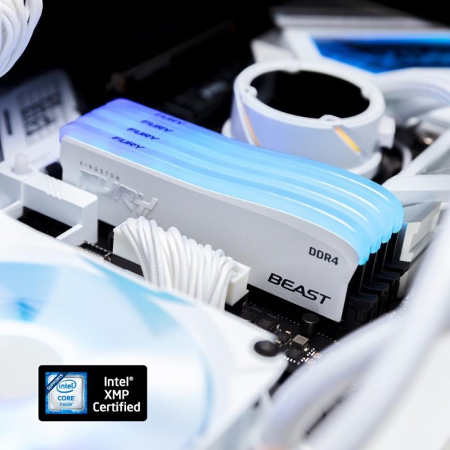 Kingston FURY 8 GB DDR4 3200 MHz Beast RGB Special Edition White (KF432C16BWA/8)