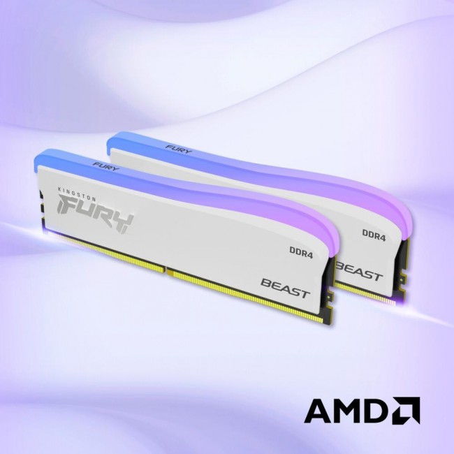 Kingston FURY 8 GB DDR4 3200 MHz Beast RGB Special Edition White (KF432C16BWA/8)