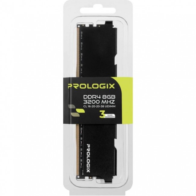 Prologix 8 GB DDR4 3200 MHz Black (PRO8GB3200B4)
