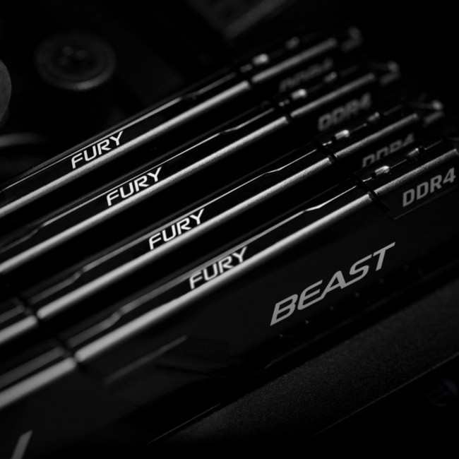Оперативная память Kingston FURY 8 GB DDR4 3600 MHz Beast Black (KF436C17BB/8)