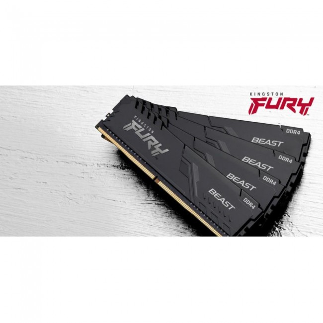 Оперативная память Kingston FURY 8 GB DDR4 3600 MHz Beast Black (KF436C17BB/8)
