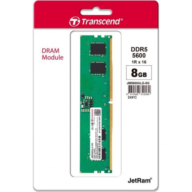 Transcend 8 GB DDR5 5600 MHz JetRam (JM5600ALG-8G)
