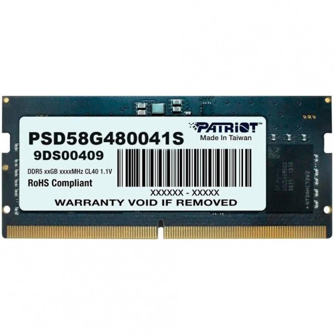 PATRIOT 8 GB SO-DIMM DDR5 4800 MHz (PSD58G480041S)