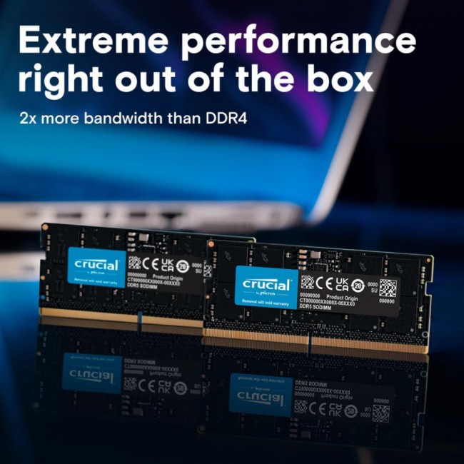 Crucial 8 GB SO-DIMM DDR5 5200 MHz (CT8G52C42S5)