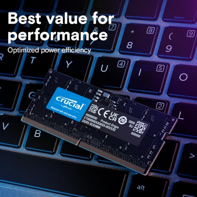 Crucial 8 GB SO-DIMM DDR5 5200 MHz (CT8G52C42S5)