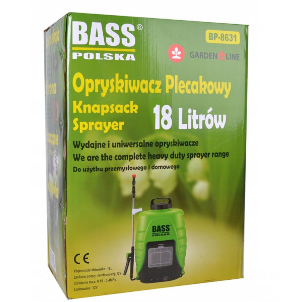 Аккумуляторный электрический опрыскиватель Bass Polska 8631