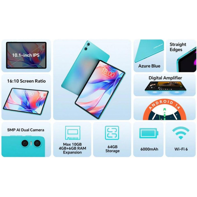 Teclast P30 4/64GB Wi-Fi Blue (TL-112433)