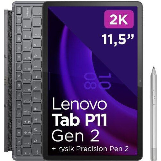 Планшет Lenovo Tab P11 (2 Gen) 6/128GB Wi-Fi Storm Grey + Keyboard, pen (ZABF0315PL)