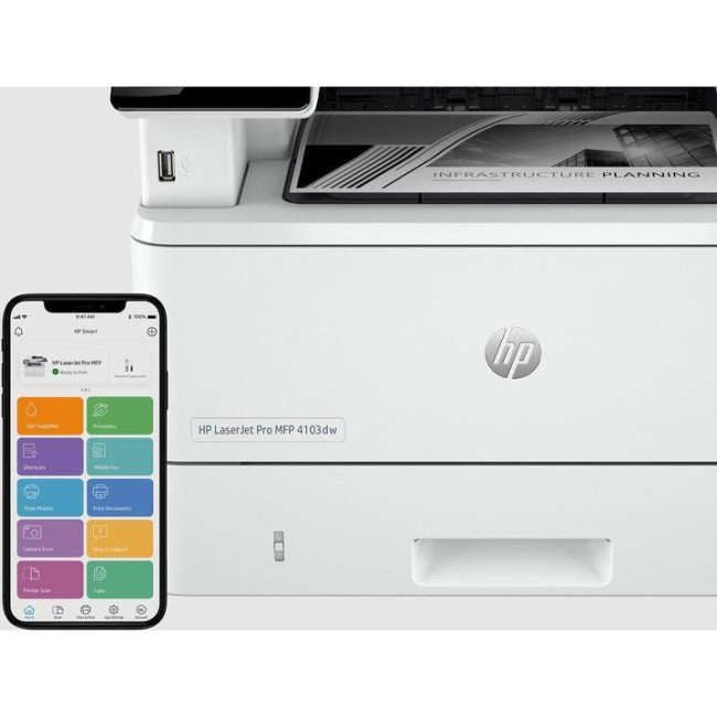 HP LaserJet Pro 4103dw + Wi-Fi (2Z627A)