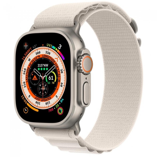 Apple Alpine Loop Band Medium для  Watch 49mm - Starlight (MQE63)