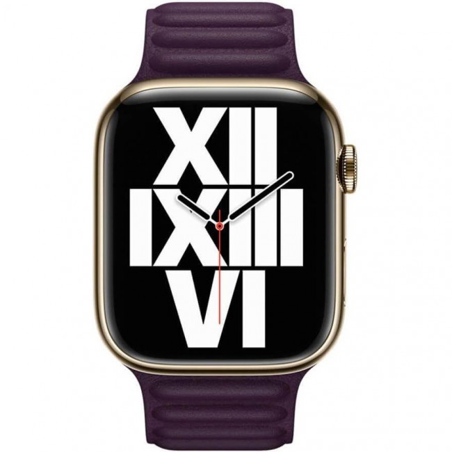 Apple Dark Cherry Leather Link M/L (ML7N3) для  Watch 40/41mm