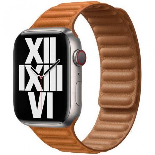 Apple Golden Brown Leather Link M/L (ML7L3) для  Watch 40/41mm