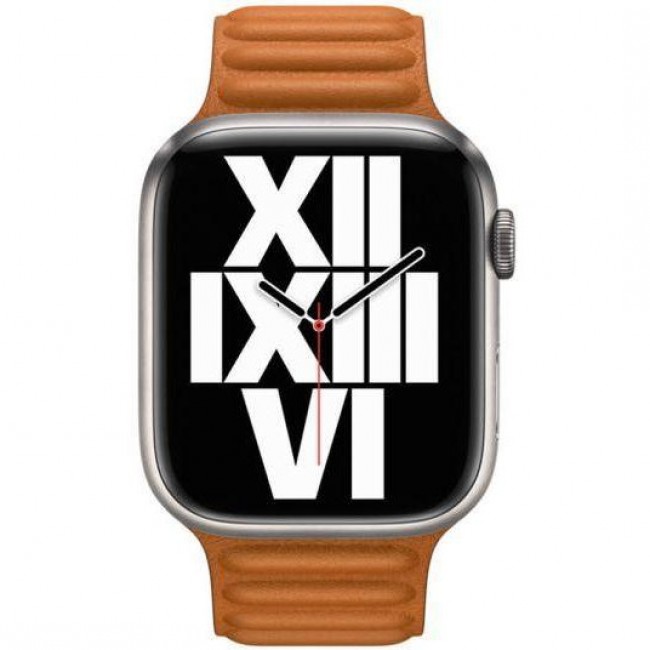 Apple Golden Brown Leather Link M/L (ML7L3) для  Watch 40/41mm