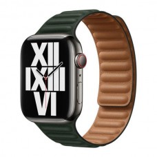Apple Sequoia Green Leather Link M/L (ML7Q3) для  Watch 40/41mm