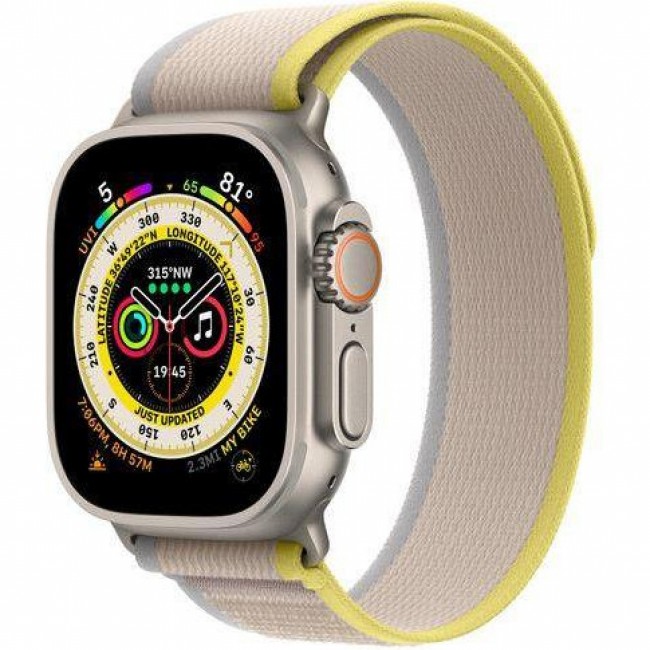 Apple Trail Loop Band S/M для  Watch 49mm - Yellow/Beige (MQEG3)