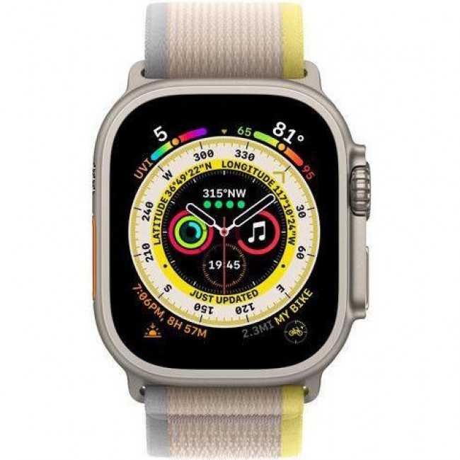 Apple Trail Loop Band S/M для  Watch 49mm - Yellow/Beige (MQEG3)