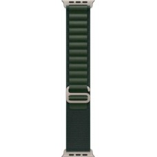 Apple Ремінець  Alpine Loop Dark Green - Natural Titanium Finish для  Watch 44/45/46/49mm - Medium (MXMV3)