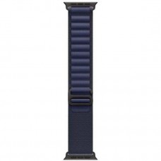 Apple Ремінець  Alpine Loop Navy - Black Titanium Finish для  Watch 44/45/46/49mm - Medium (MYPX3)