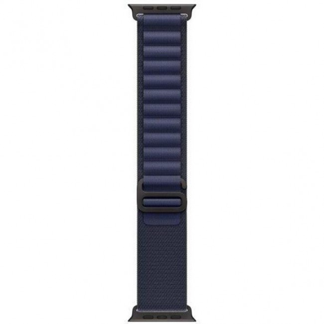 Apple Ремінець  Alpine Loop Navy - Black Titanium Finish для  Watch 44/45/46/49mm - Medium (MYPX3)