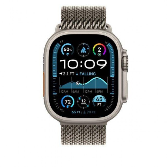 Apple Milanese Loop Natural Titanium для Watch 44/45/46/49mm - Small (MXKC3)