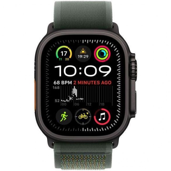 Apple Ремінець  Trail Loop Green - Black Titanium Finish для  Watch 44/45/46/49mm - S/M (MYQ33)
