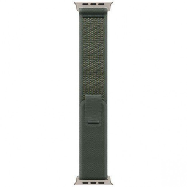 Apple Ремінець  Trail Loop Green - Natural Titanium Finish для  Watch 44/45/46/49mm - S/M (MXTN3)