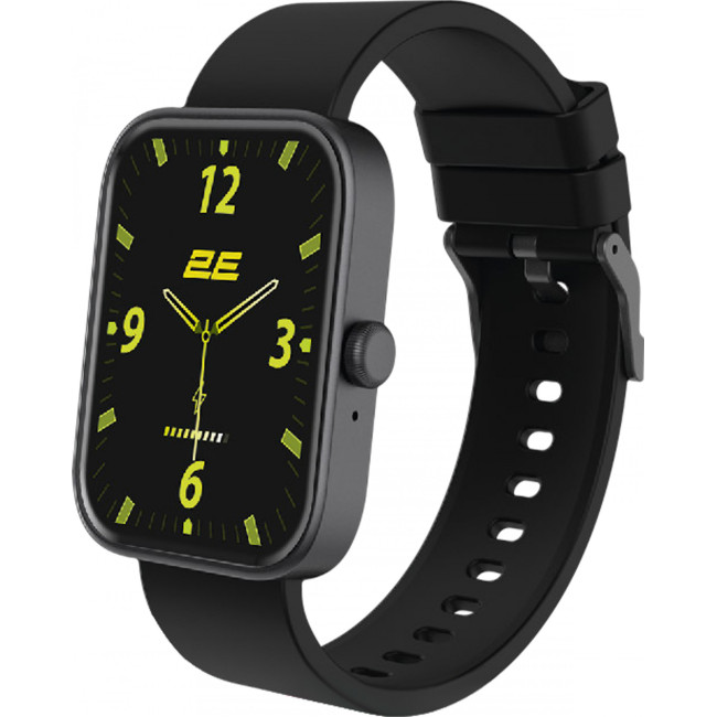Смарт-годинник 2E Alpha SQ Music Edition 46mm Black (2E-CWW40BK)