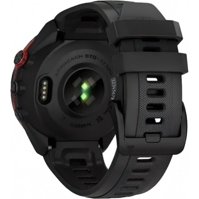 Garmin Approach S70 47mm B. Ceramic Bezel w. Black S. Band (010-02746-02/12)