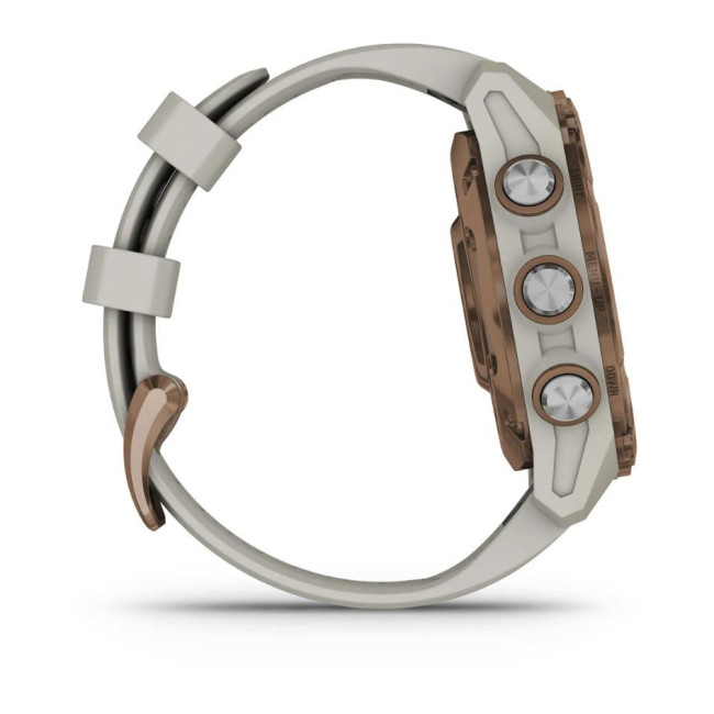 Смарт-часы Garmin Descen Mk3i – 43 mm Bronze PVD Titanium with French Gray Silicone Band (010-02753-13/14)