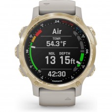 Garmin Descent Mk2S Light Gold with Light Sand Silicone Band (010-02403-01)