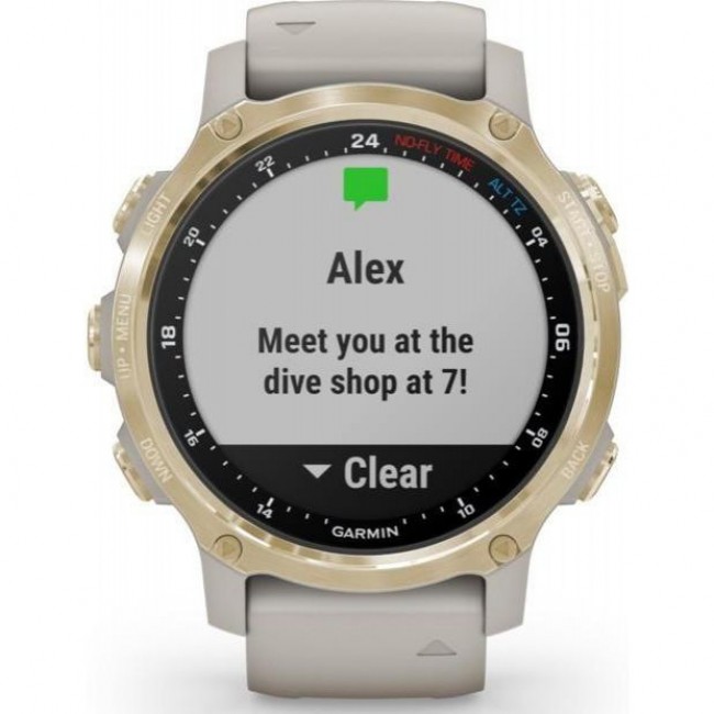 Garmin Descent Mk2S Light Gold with Light Sand Silicone Band (010-02403-01)