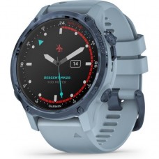 Garmin Descent Mk2S Mineral Blue with Sea Foam Silicone Band (010-02403-07)