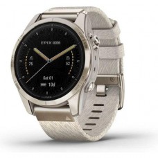Garmin Epix Pro Gen 2 Sapphire 42mm Soft Gold w. Cream H. Nylon Band (010-02802-20)