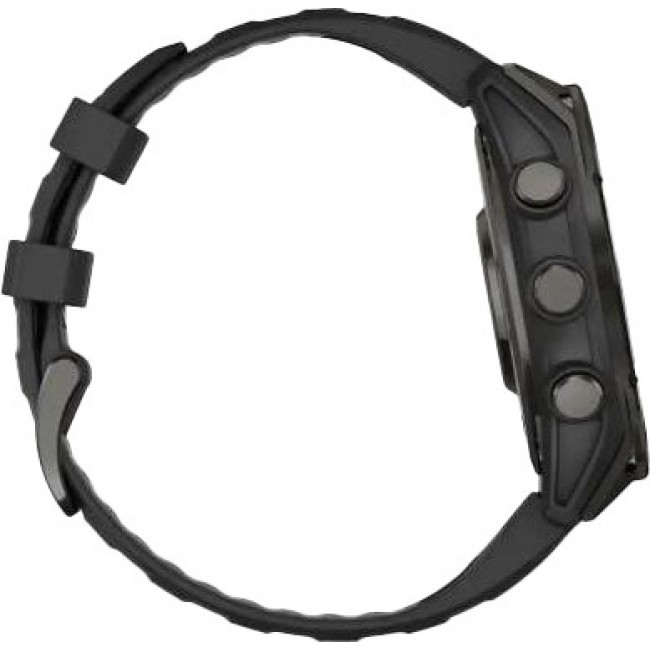 Garmin Fenix 8 43mm AMOLED Sapphire Carbon Gray DLC Tit. w. Black/Pebble Gray S. Band (010-02903-20/21/28)