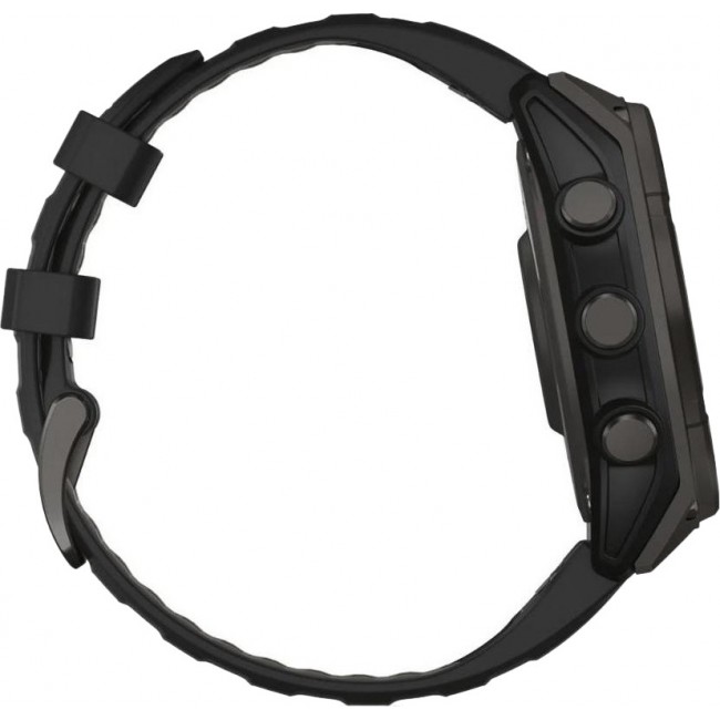 Garmin Fenix 8 47mm Solar Sapphire Carbon Gray DLC Titanium w. Black/Pebble Gray S. Band (010-02906-10/11/7