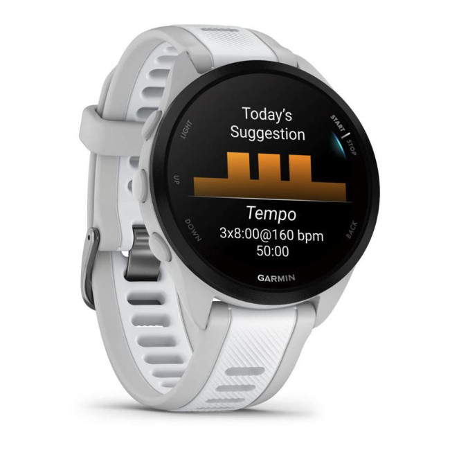 Смарт-годинник Garmin Forerunner 165 Music Mist Gray/Whitestone (010-02863-31)