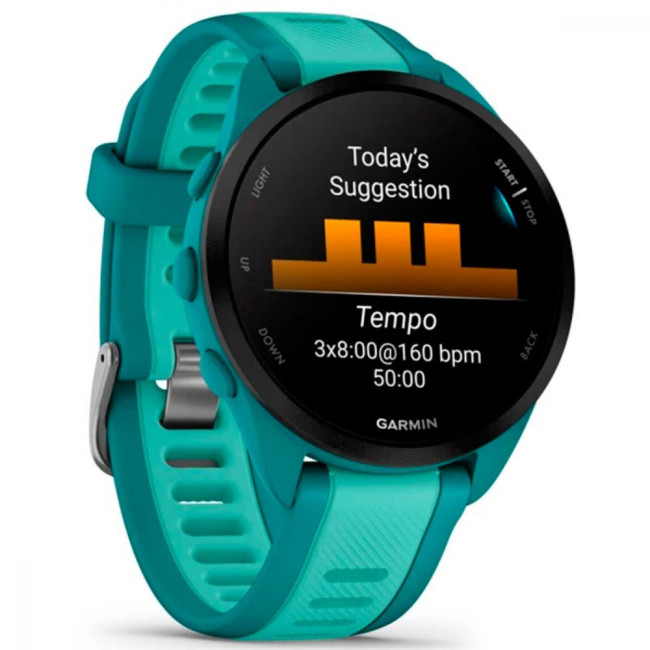 Смарт-годинник Garmin Forerunner 165 Music Turquoise/Aqua (010-02863-32)