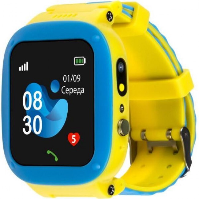 Смарт-часы AmiGo GO004 Splashproof Camera+LED GLORY Blue-Yellow