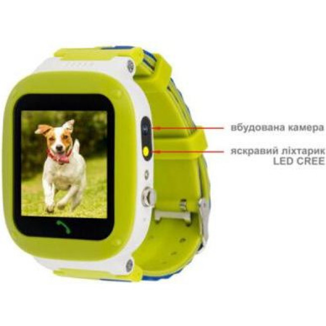 AmiGo GO004 Splashproof Camera+LED Green