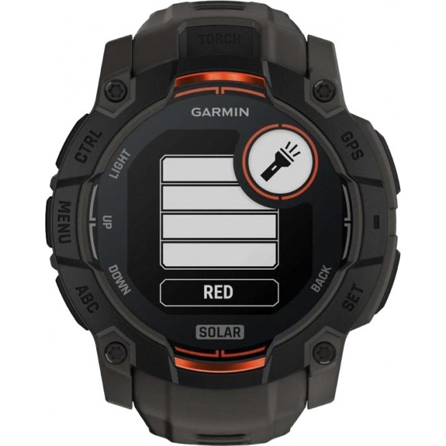 Garmin Instinct 3 50mm Solar Black with Charcoal Band (010-02935-00)